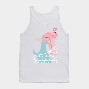 Flamingo Retro Florida Beach Tank Top